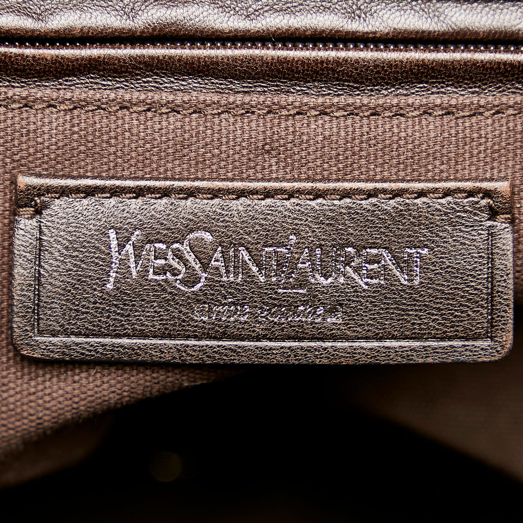 Saint Laurent Downtown Embossed Leather Tote Bag (SHG-28403)