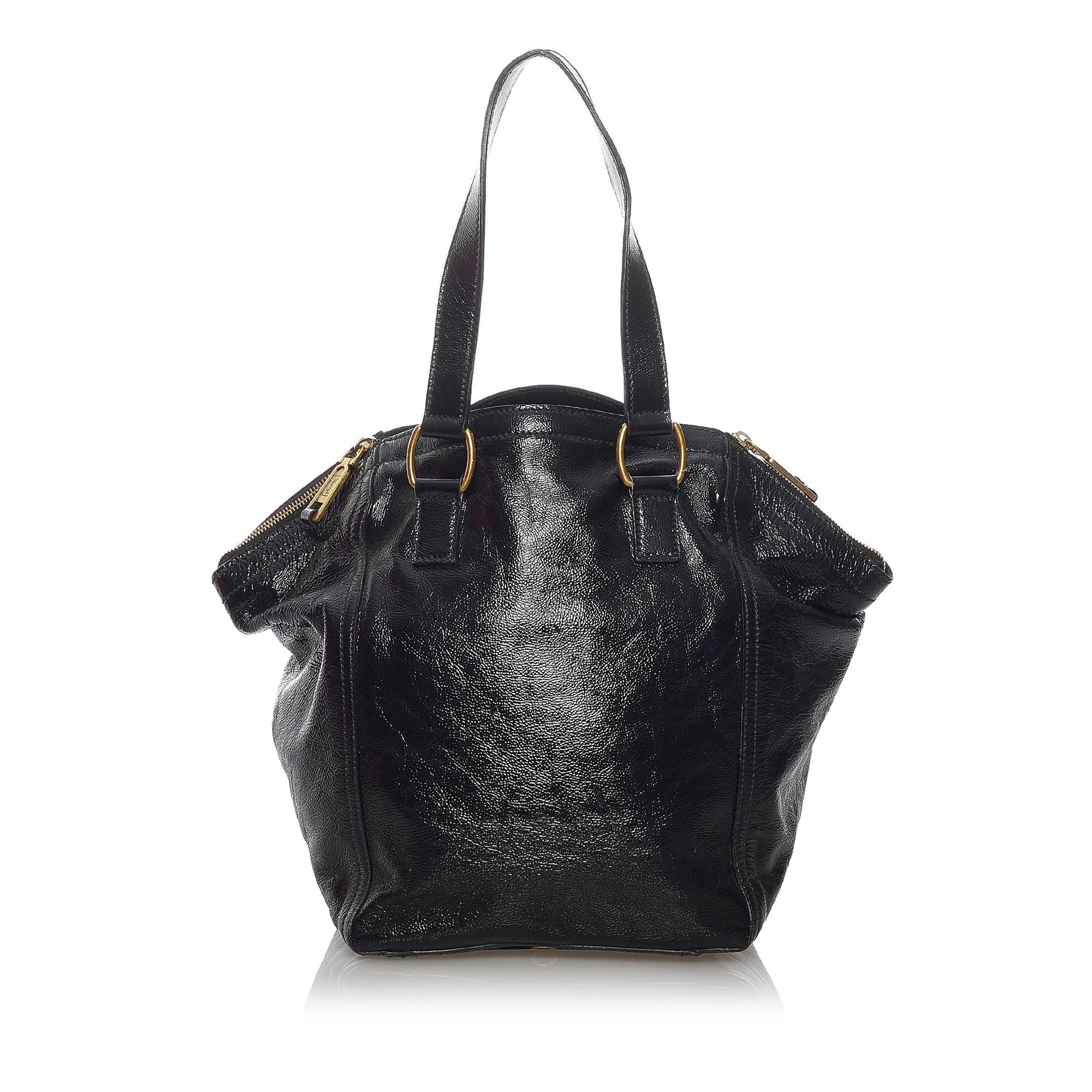 Saint Laurent Downtown Leather Tote Bag (SHG-29878)
