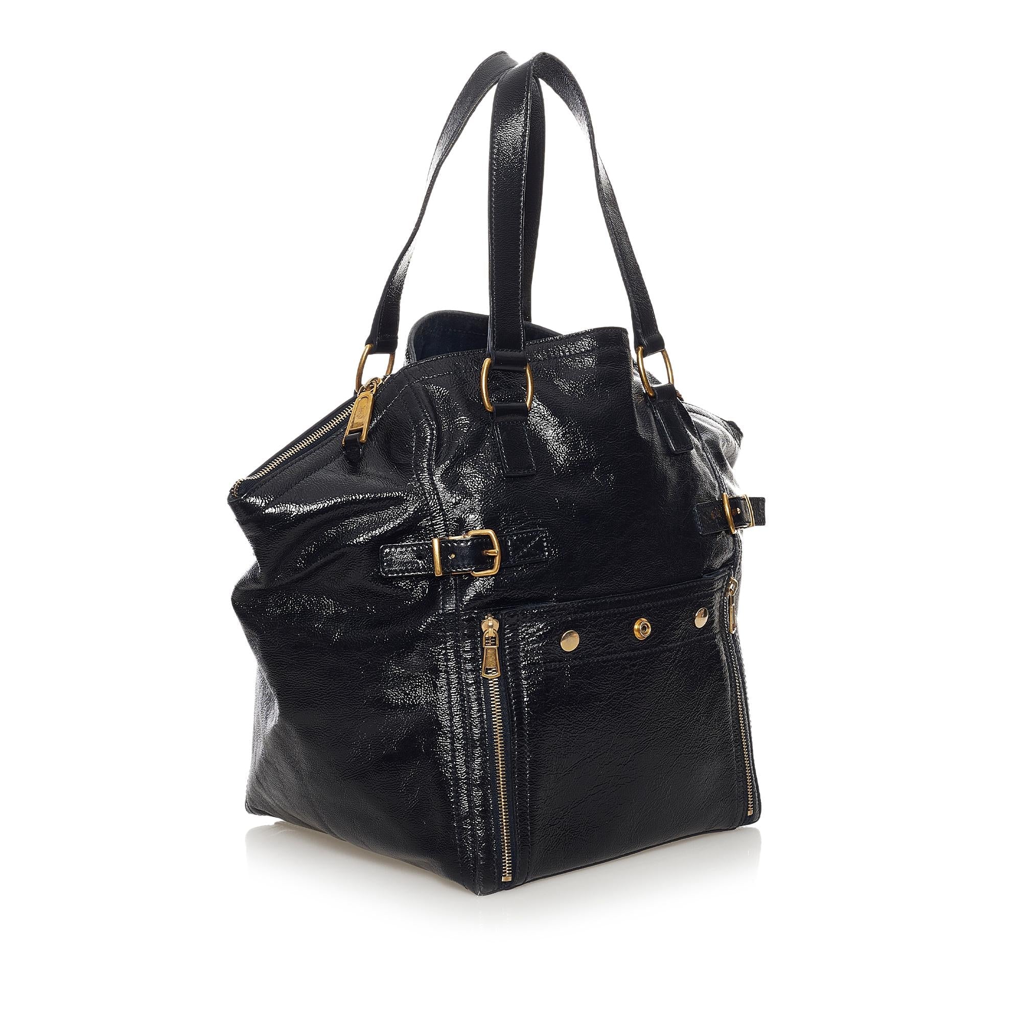 Saint Laurent Downtown Leather Tote Bag (SHG-33554)