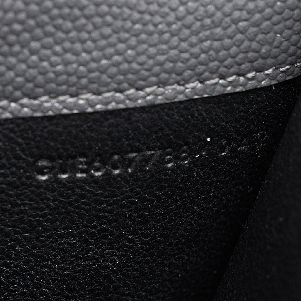 Saint Laurent Grain De Poudre Monogram Uptown Chain Wallet (SHF-WHffX5)