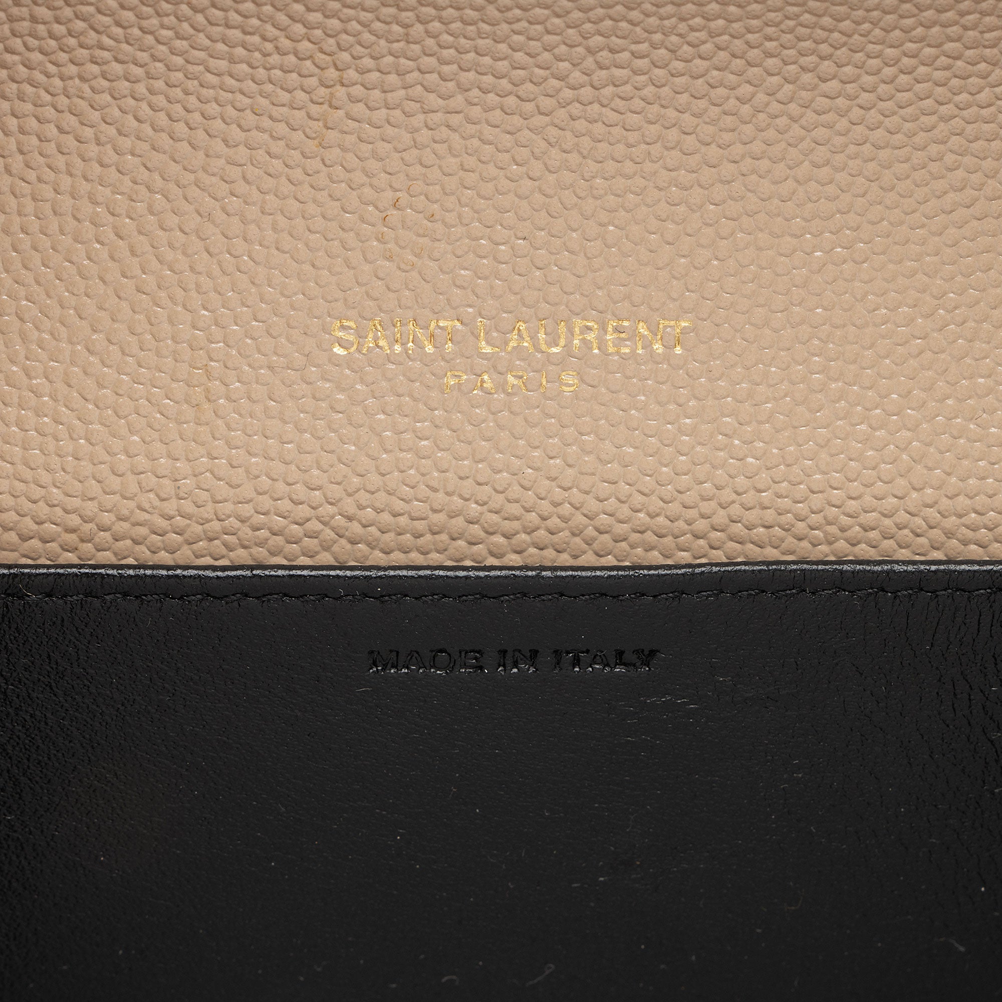 Saint Laurent Grain De Poudre Monogram Uptown Chain Wallet