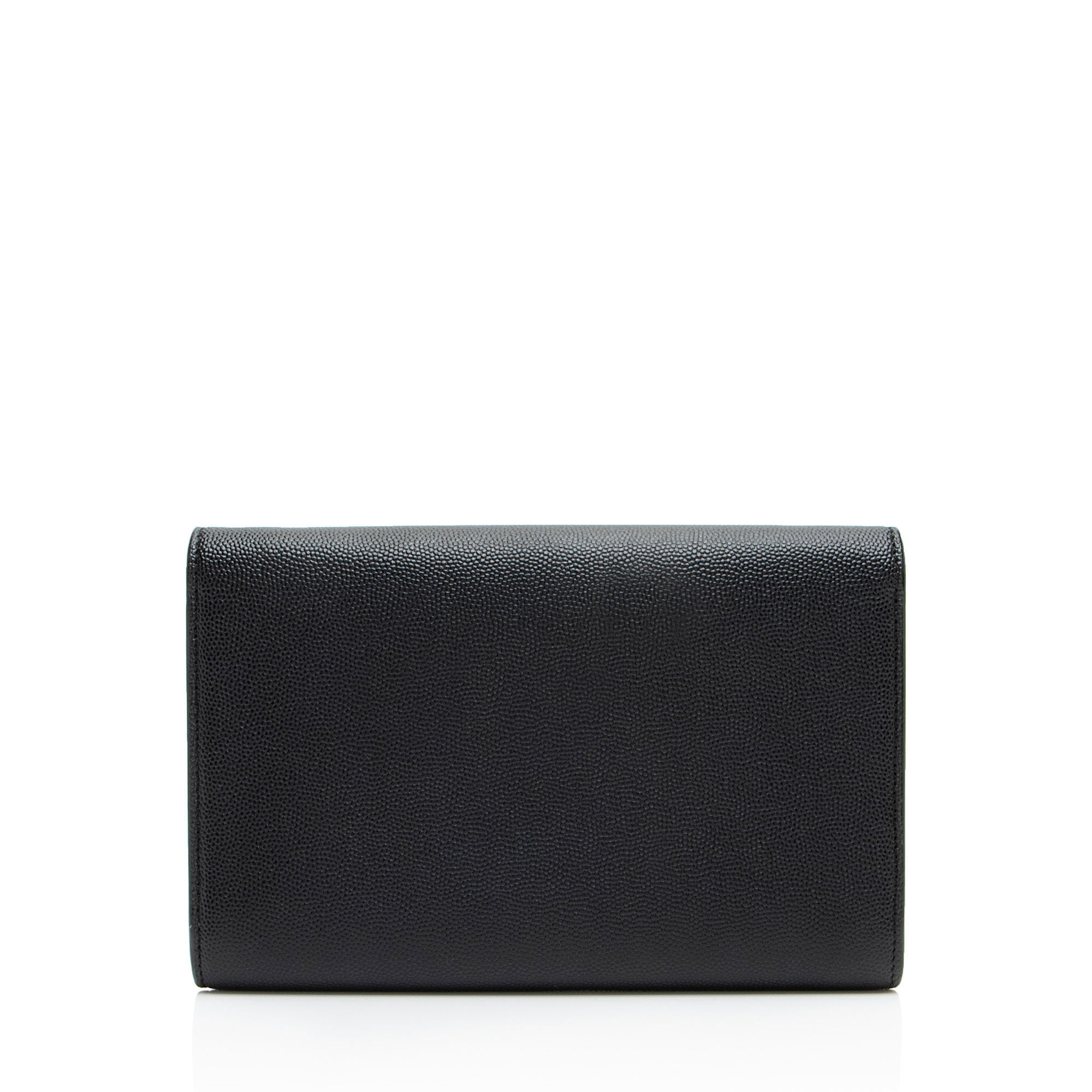 Saint Laurent Grain De Poudre Monogram Uptown Chain Wallet