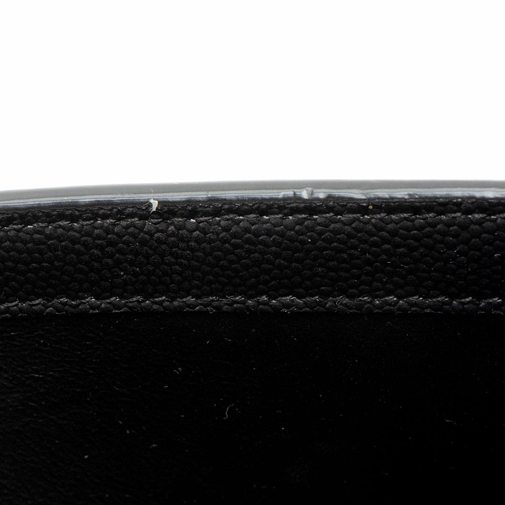 Saint Laurent Grain De Poudre Monogram Uptown Chain Wallet