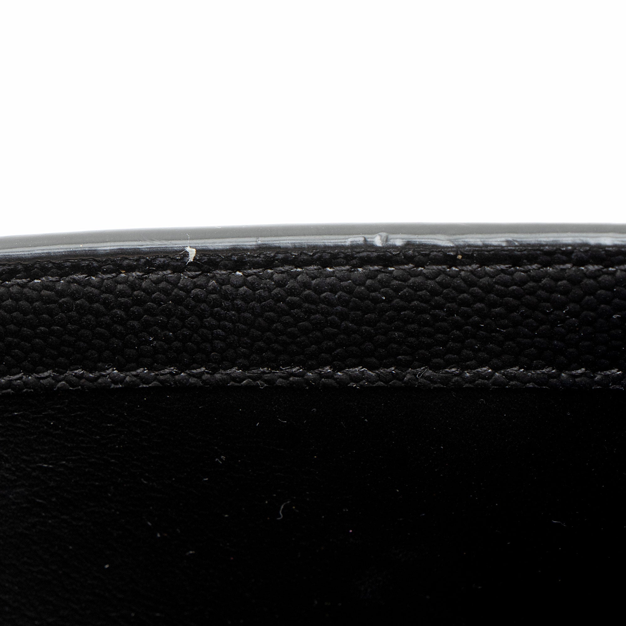 Saint Laurent Grain De Poudre Monogram Uptown Chain Wallet