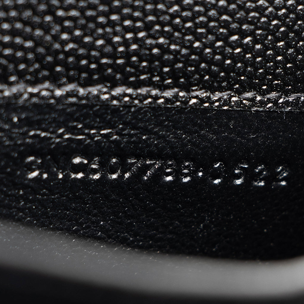 Saint Laurent Grain De Poudre Monogram Uptown Chain Wallet