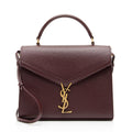Saint Laurent Grain de Poudre Classic Monogram Cassandra Medium Top Handle Bag (SHF-thY3yI)
