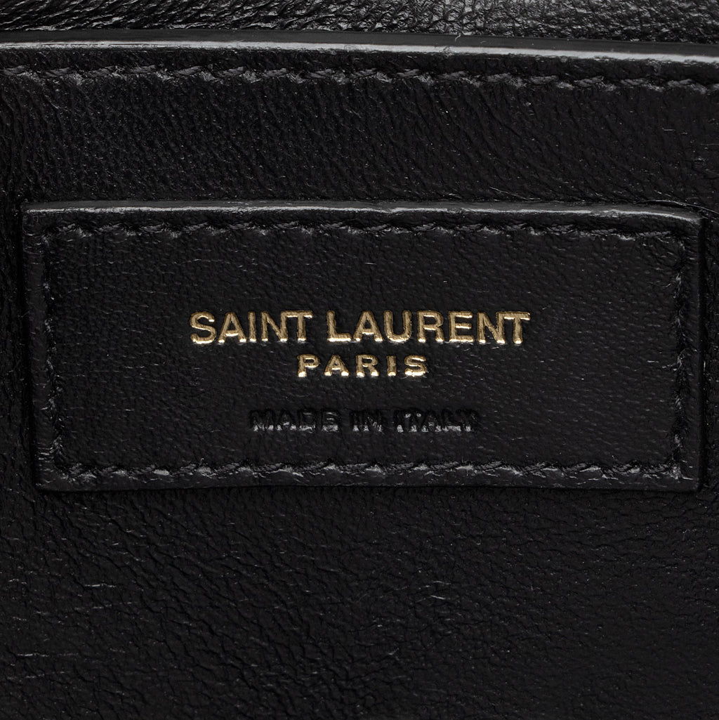 Saint Laurent Grain de Poudre Classic Monogram Cassandra Medium Top Handle Bag (SHF-thY3yI)