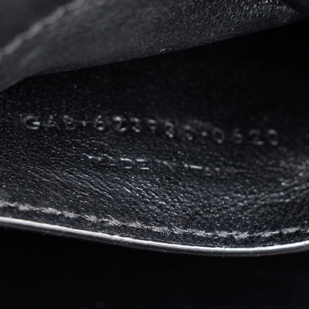 Saint Laurent Grain de Poudre Classic Monogram Cassandra Mini Top Handle Bag - FINAL SALE (SHF-21308)