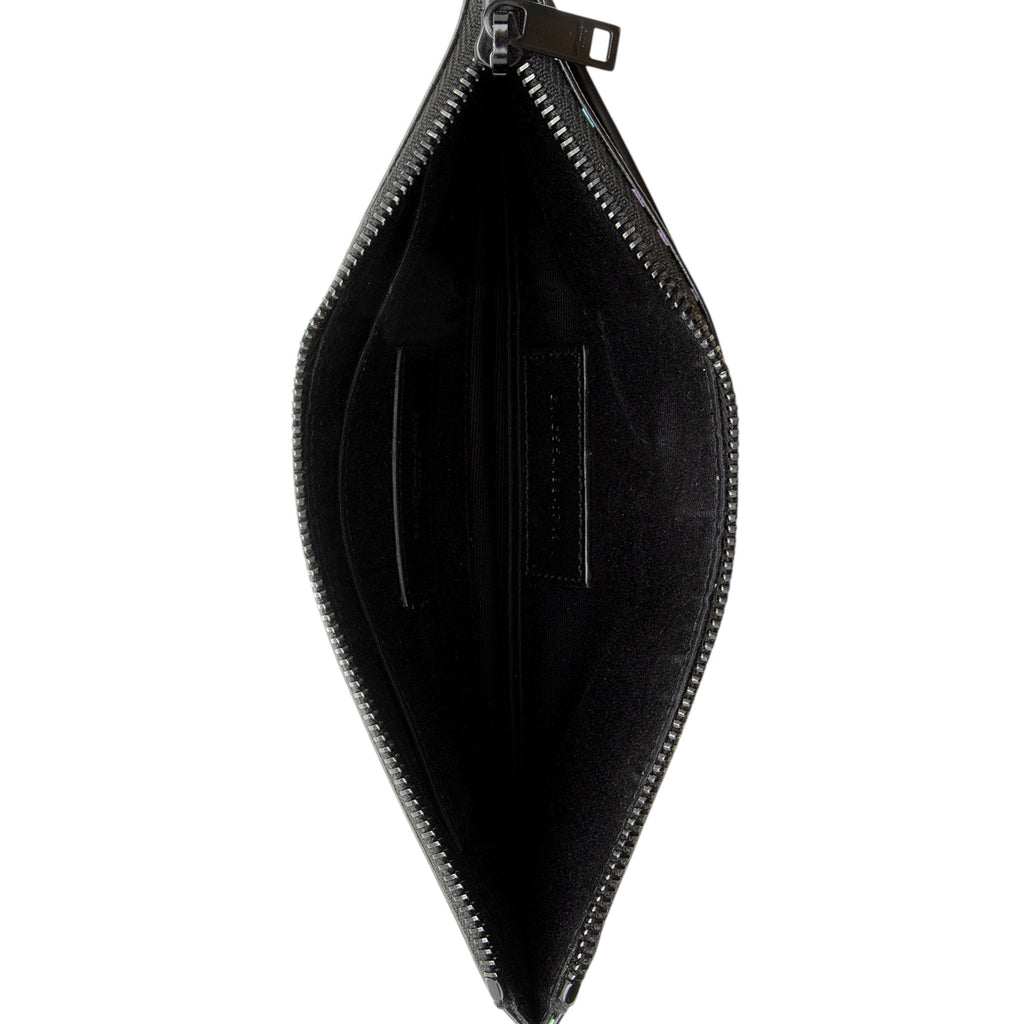 Saint Laurent Grain de Poudre Graffiti Monogram Bill Pouch
