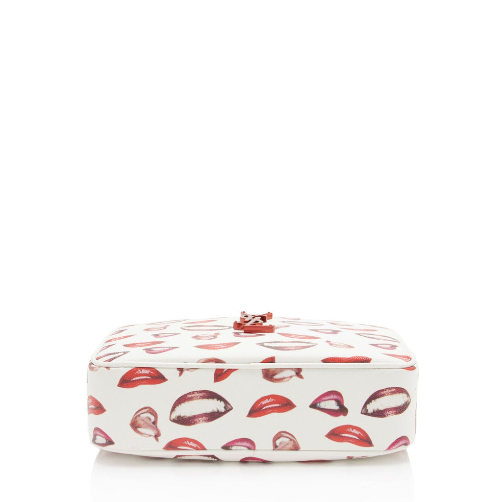 Saint Laurent Grain de Poudre Lips Monogram Lou Camera Bag