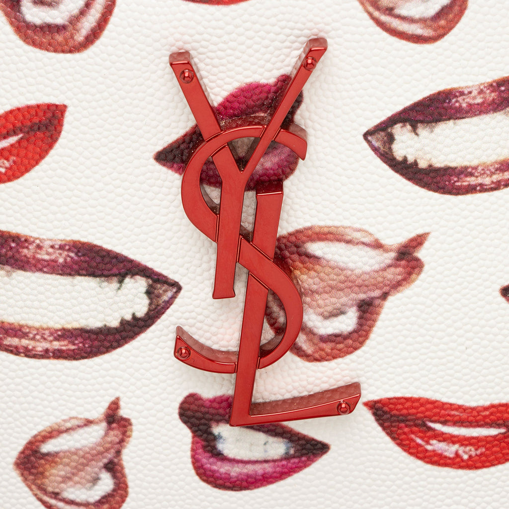 Saint Laurent Grain de Poudre Lips Monogram Lou Camera Bag