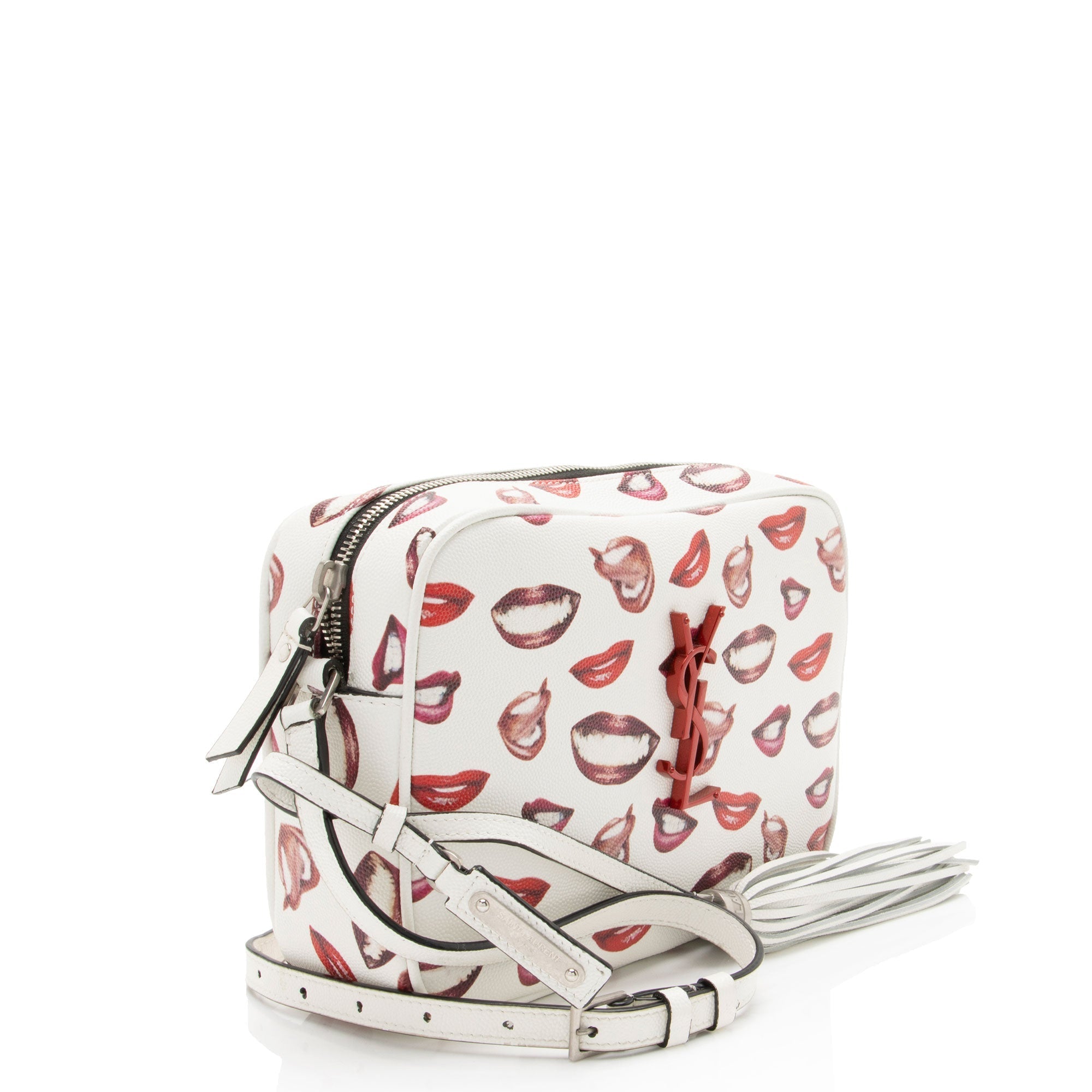 Saint Laurent Grain de Poudre Lips Monogram Lou Camera Bag