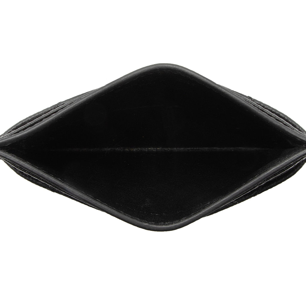 Saint Laurent Matelasse Grain de Poudre Monogram Card Case (SHF-dAEZr6)
