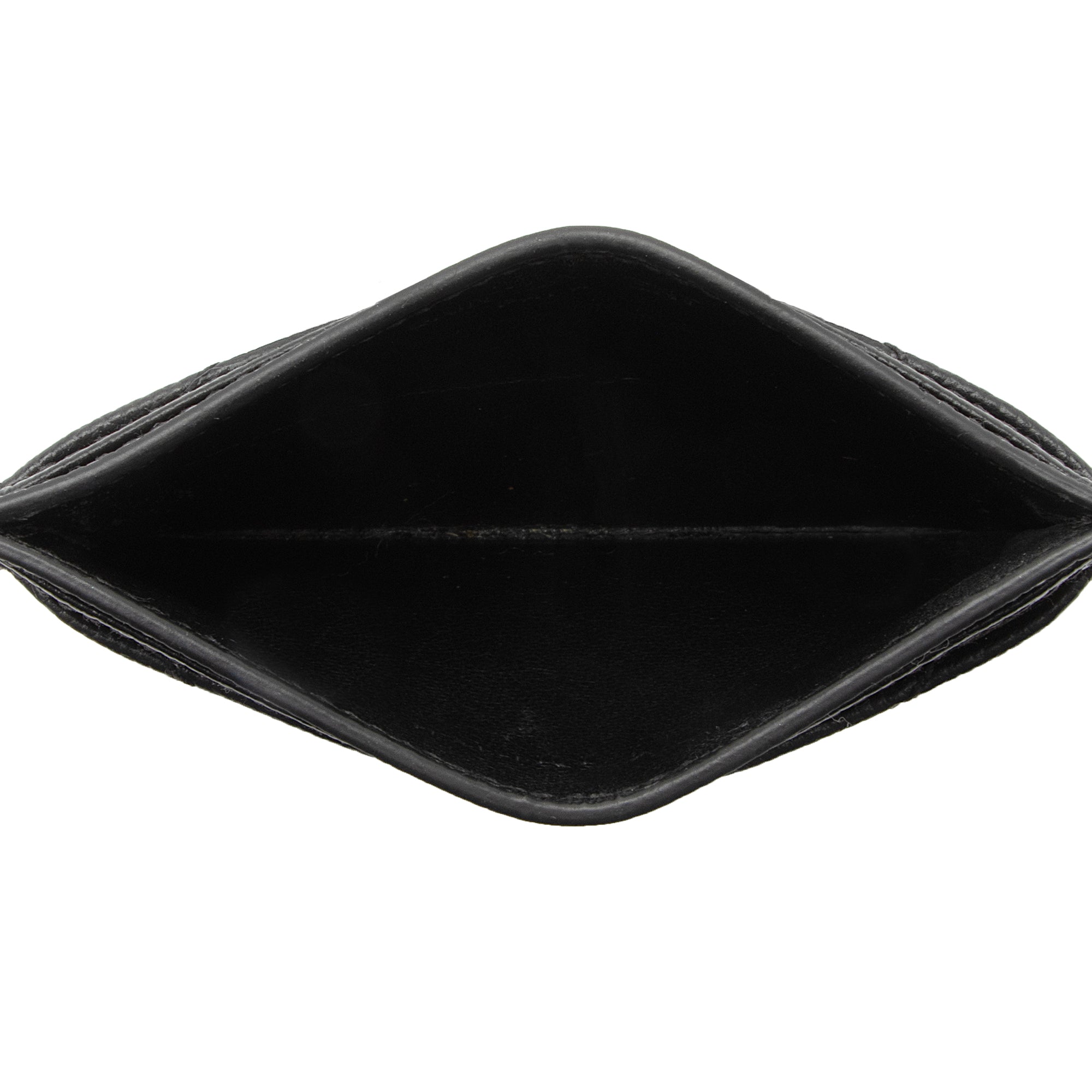 Saint Laurent Matelasse Grain de Poudre Monogram Card Case (SHF-dAEZr6)
