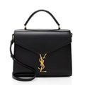 Saint Laurent Grain de Poudre Monogram Cassandra Medium Top Handle (SHF-EEhl36)