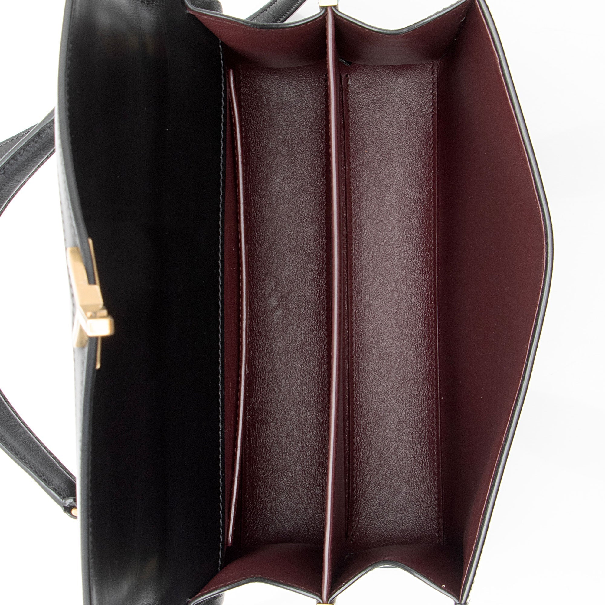 Saint Laurent Grain de Poudre Monogram Cassandra Medium Top Handle (SHF-EEhl36)
