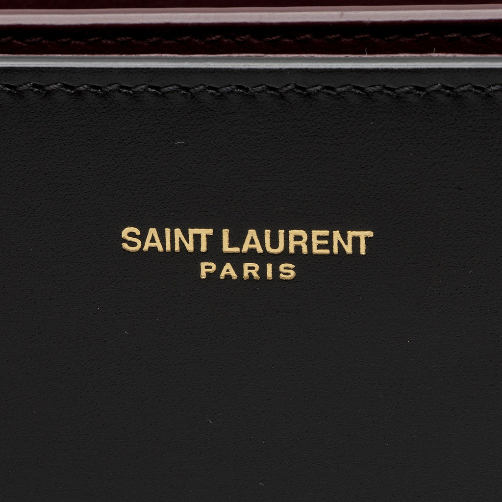 Saint Laurent Grain de Poudre Monogram Cassandra Medium Top Handle (SHF-EEhl36)