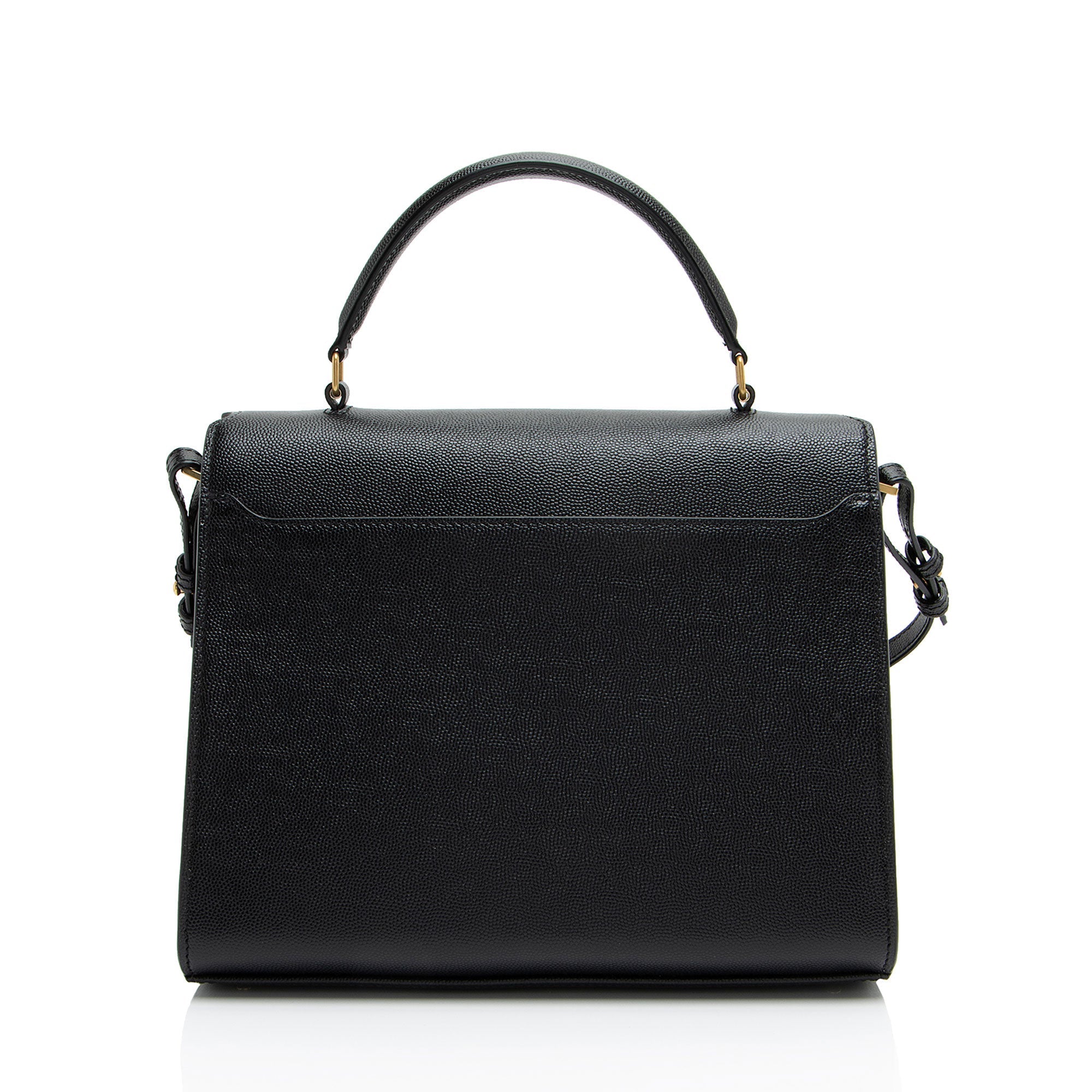 Saint Laurent Grain de Poudre Monogram Cassandra Medium Top Handle