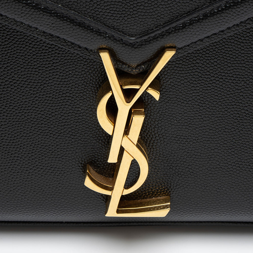 Saint Laurent Grain de Poudre Monogram Cassandra Medium Top Handle