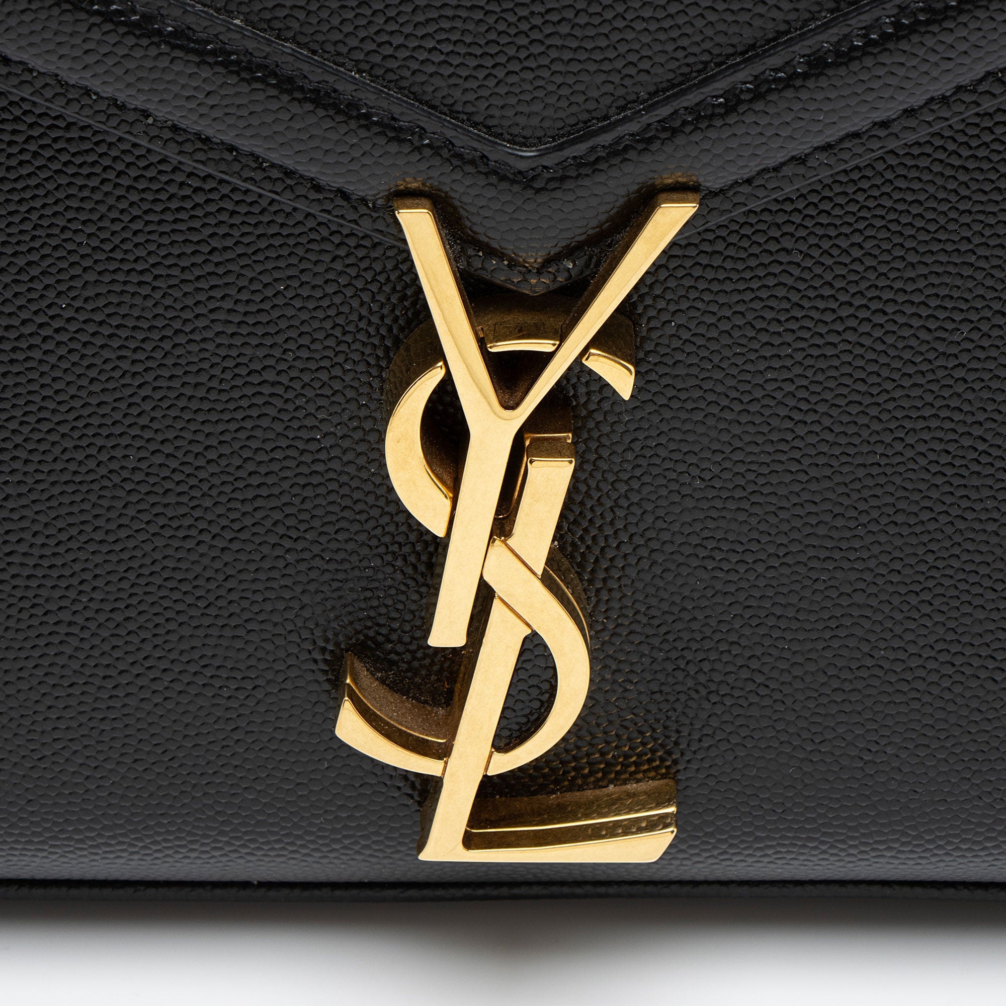Saint Laurent Grain de Poudre Monogram Cassandra Medium Top Handle