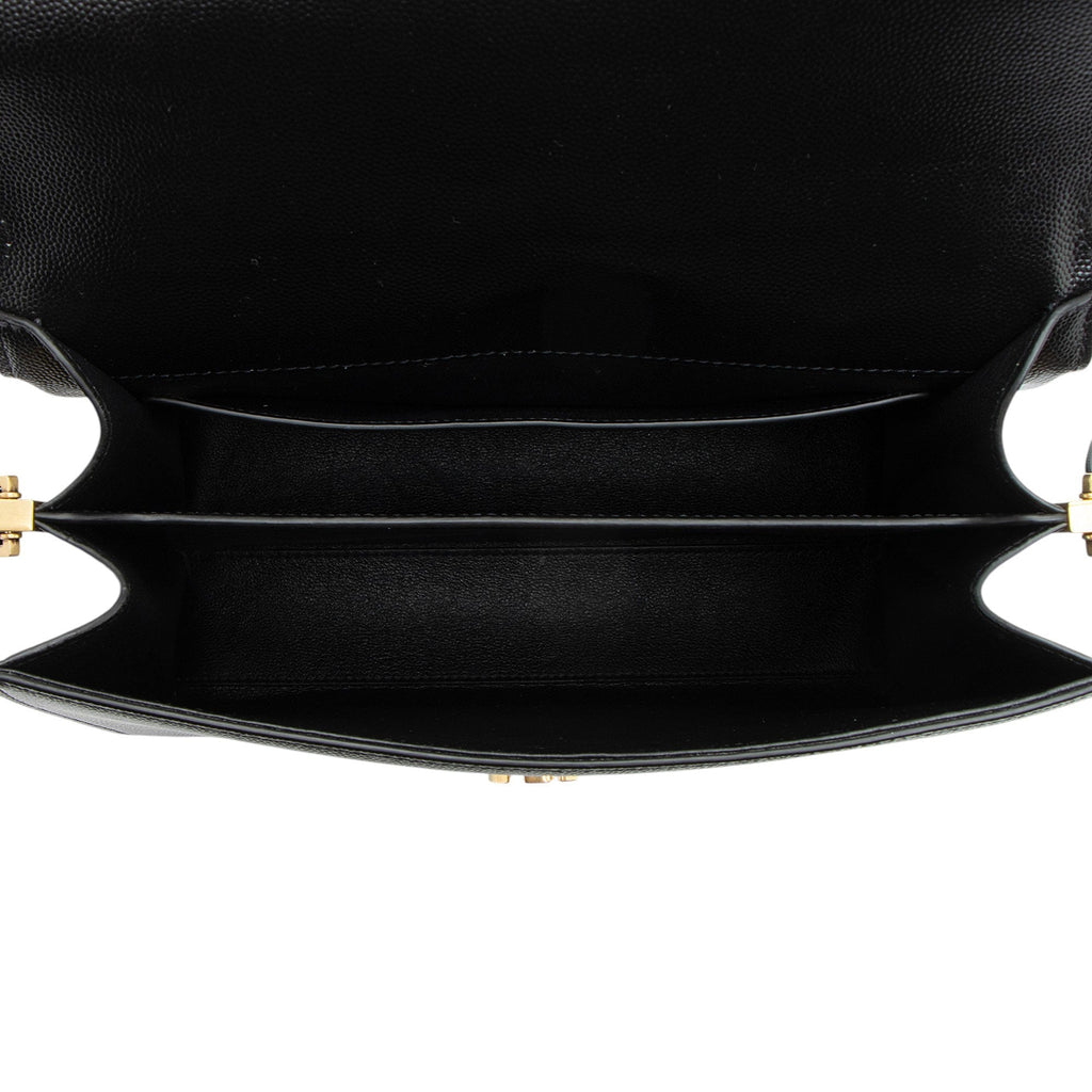 Saint Laurent Grain de Poudre Monogram Cassandra Medium Top Handle