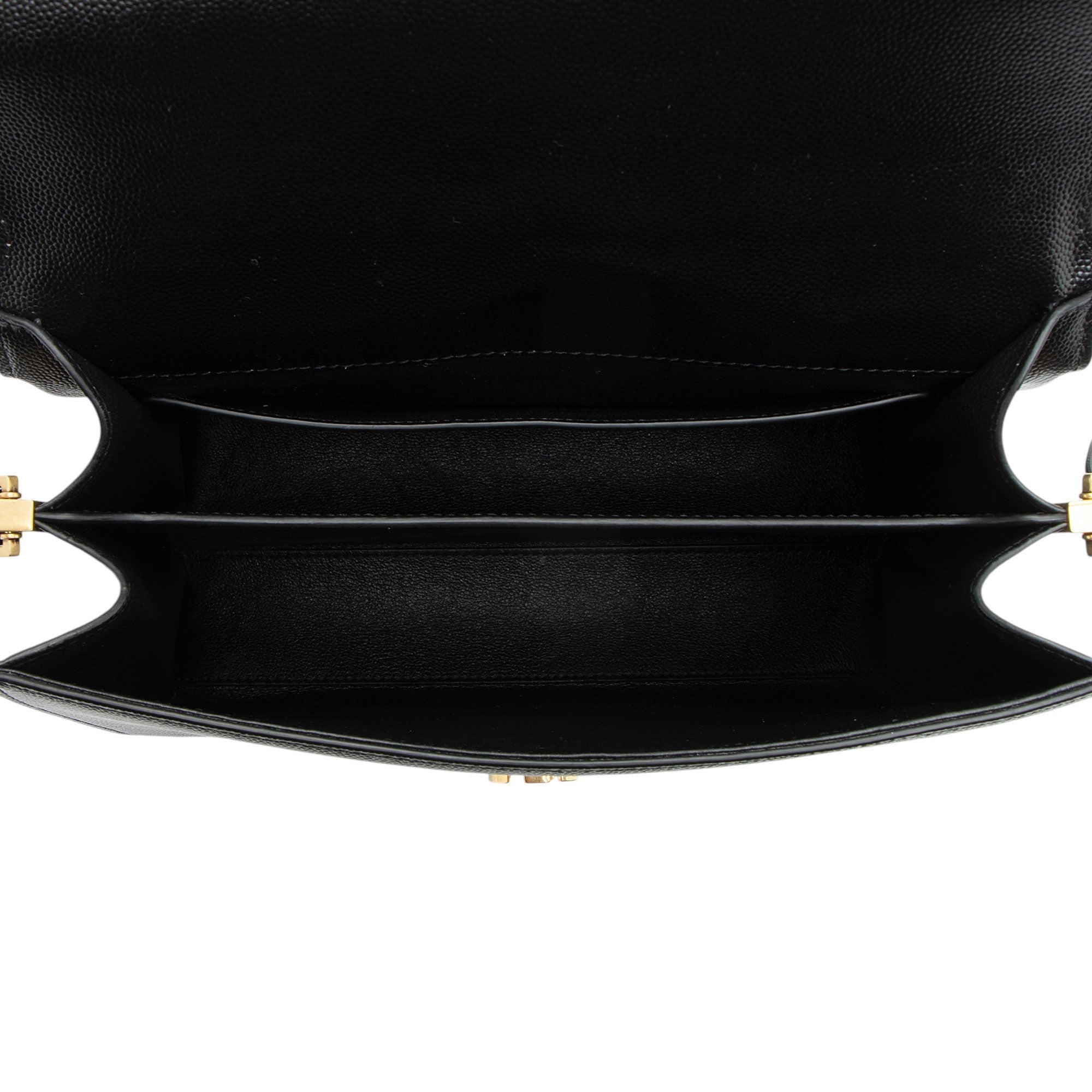 Saint Laurent Grain de Poudre Monogram Cassandra Medium Top Handle