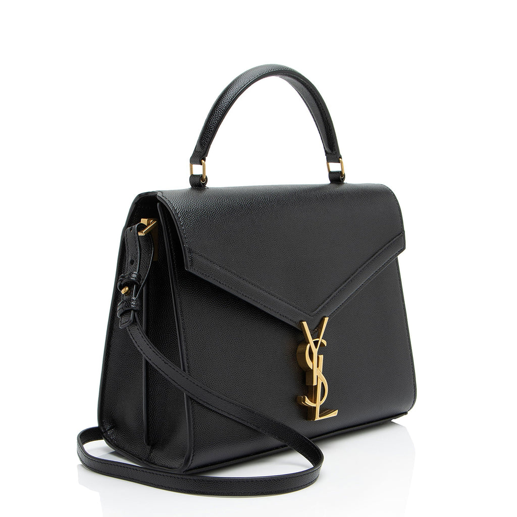 Saint Laurent Grain de Poudre Monogram Cassandra Medium Top Handle