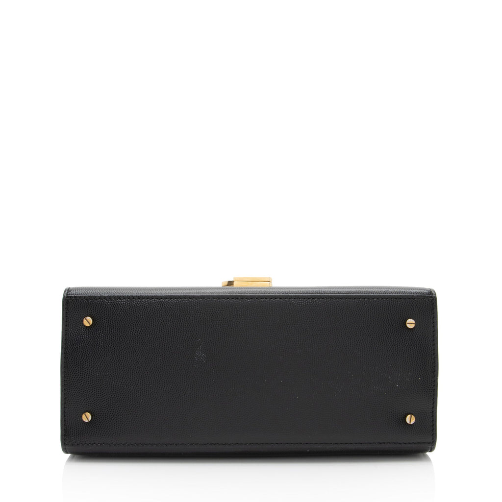 Saint Laurent Grain de Poudre Monogram Cassandra Medium Top Handle