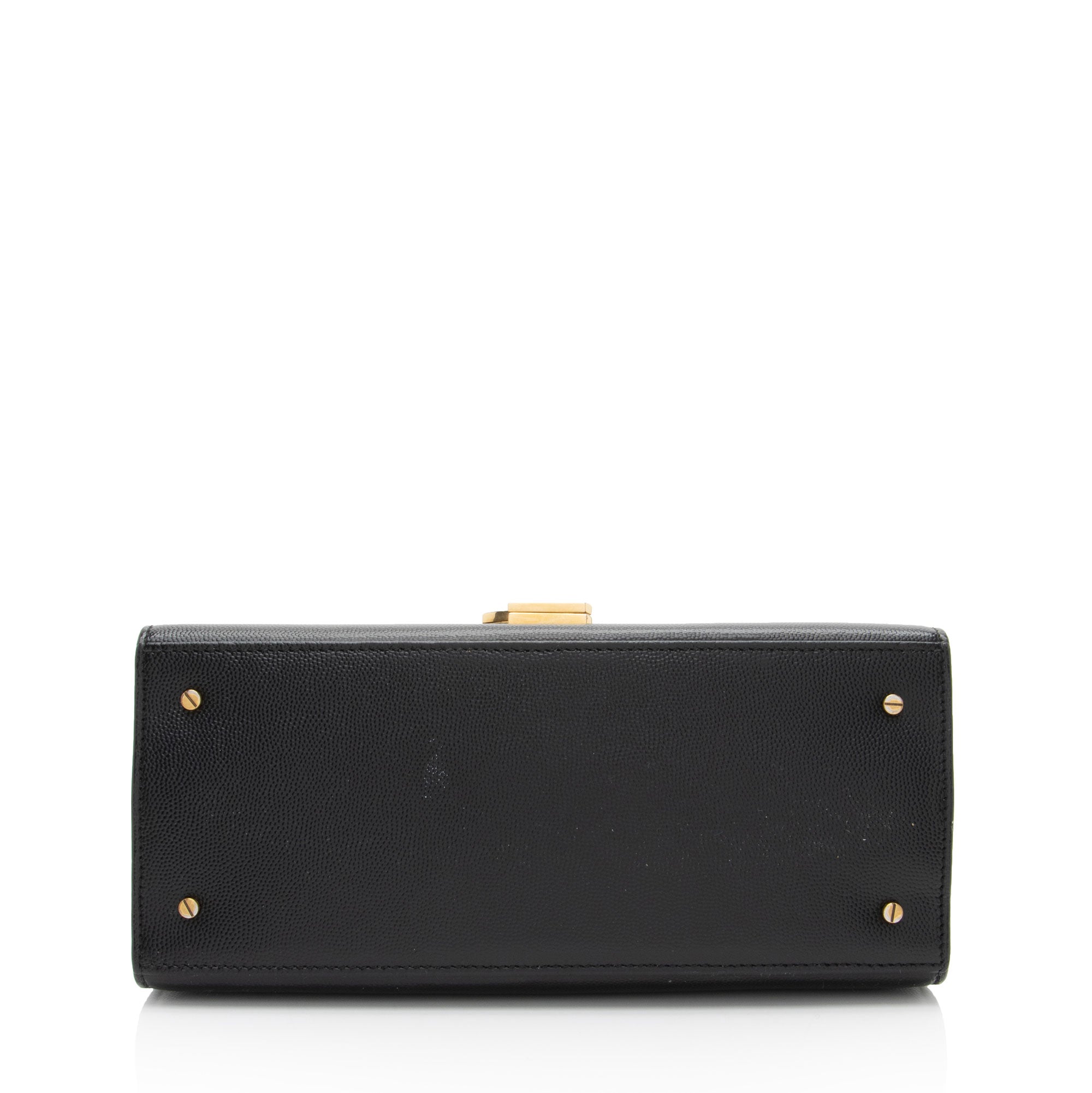 Saint Laurent Grain de Poudre Monogram Cassandra Medium Top Handle