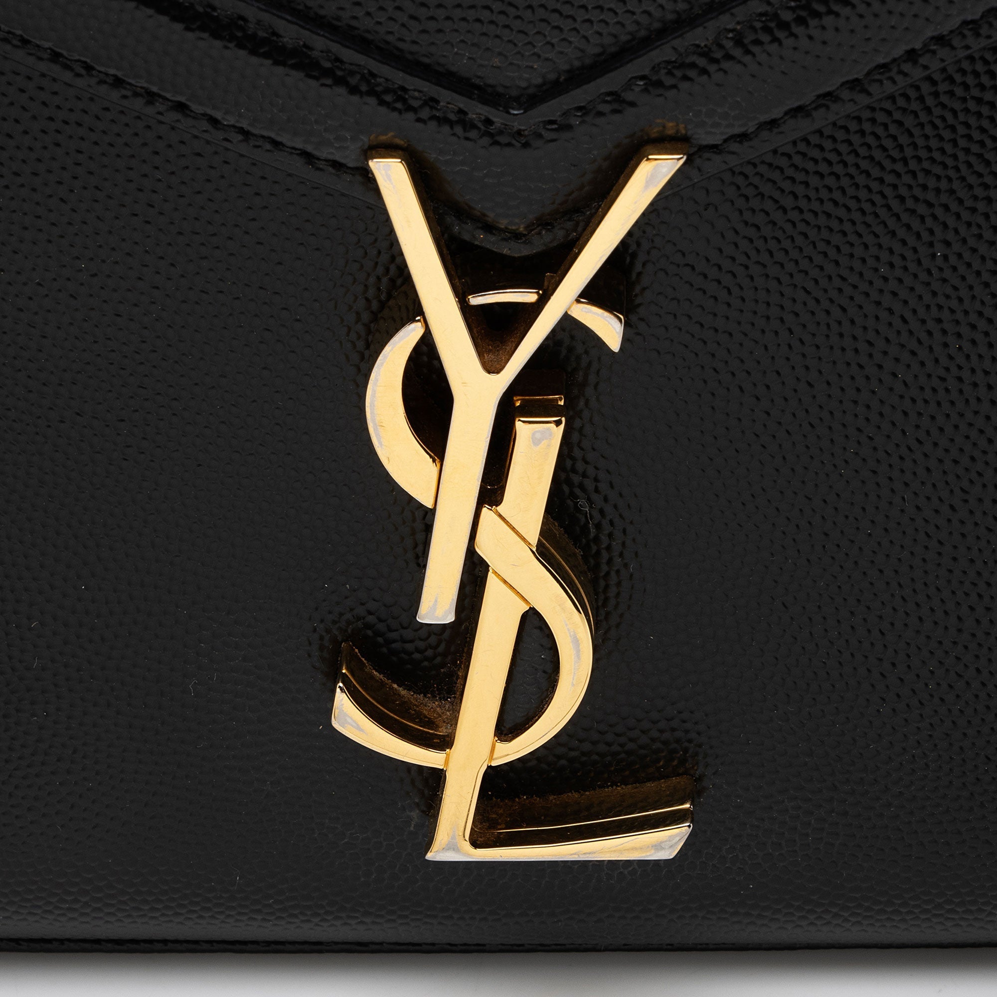 Saint Laurent Grain de Poudre Monogram Cassandra Medium Top Handle