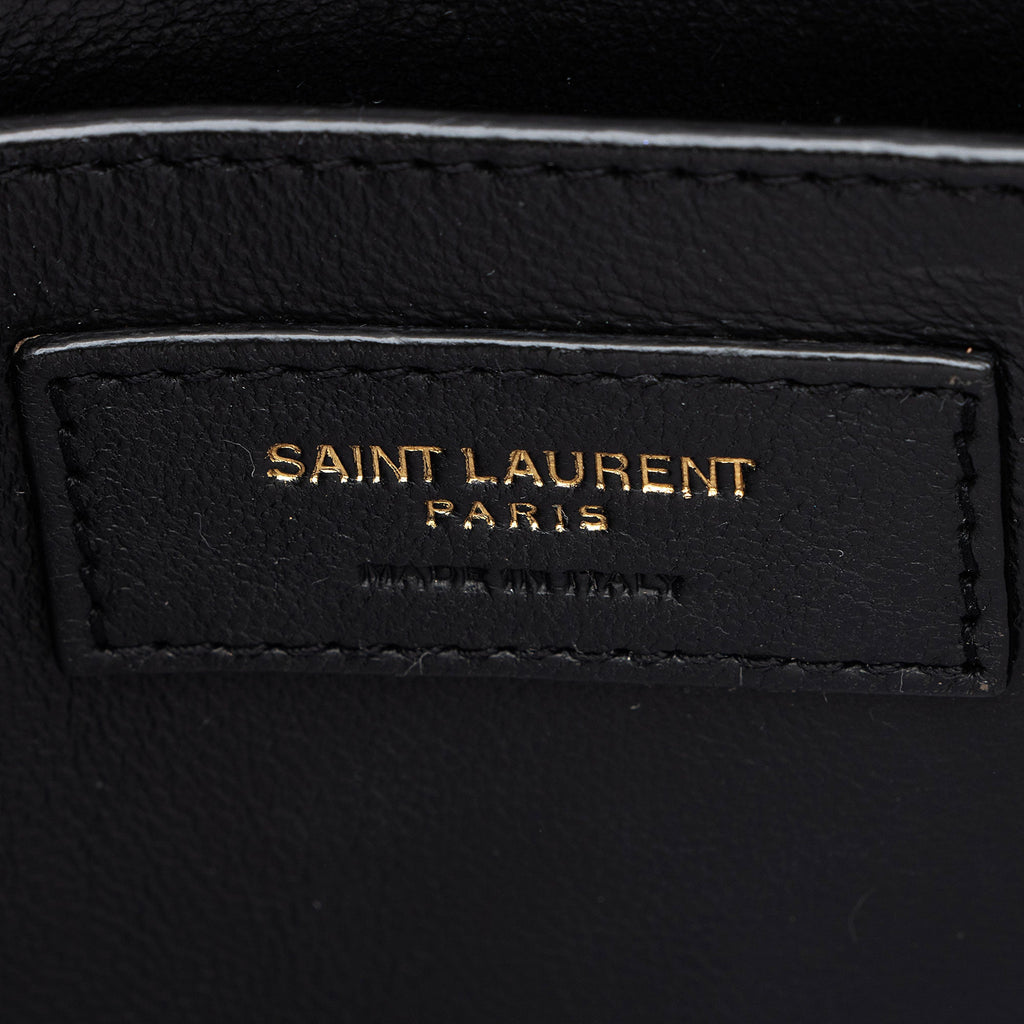 Saint Laurent Grain de Poudre Monogram Cassandra Medium Top Handle