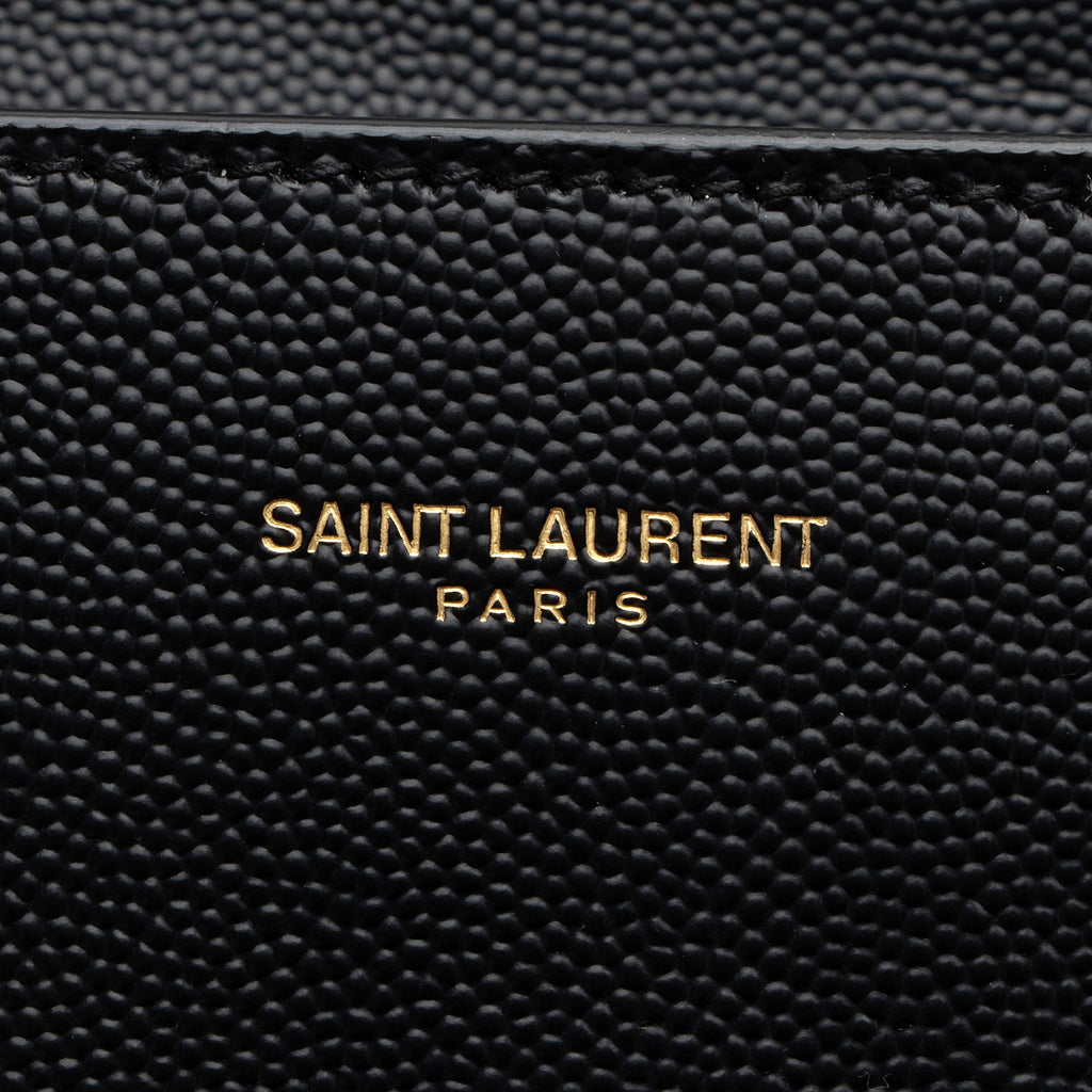 Saint Laurent Grain de Poudre Monogram Cassandra Medium Top Handle