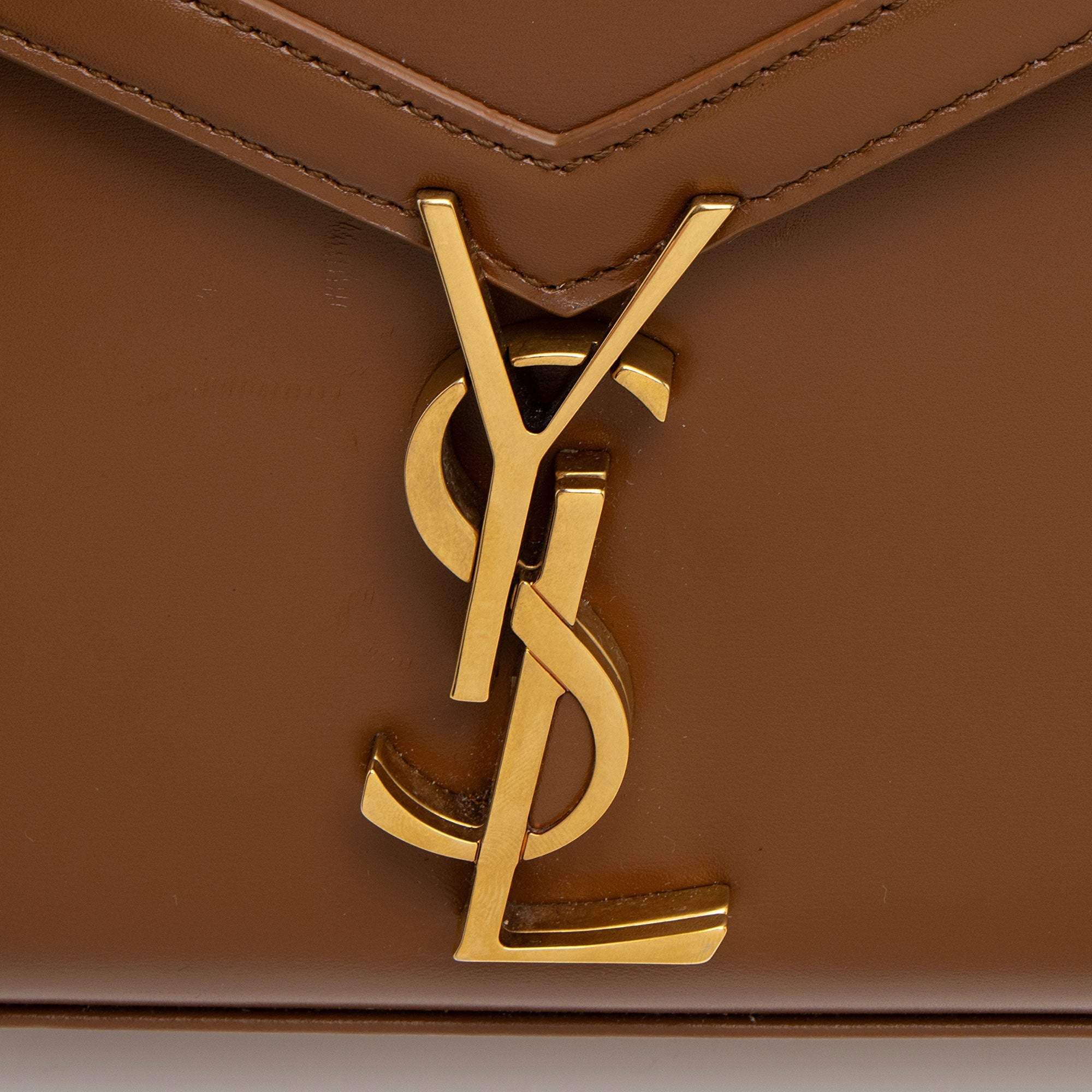 Saint Laurent Grain de Poudre Monogram Cassandra Mini Top Handle