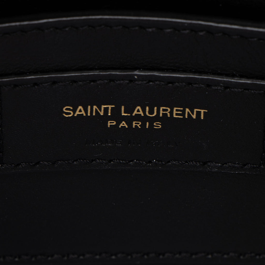 Saint Laurent Grain de Poudre Monogram Cassandra Mini Top Handle