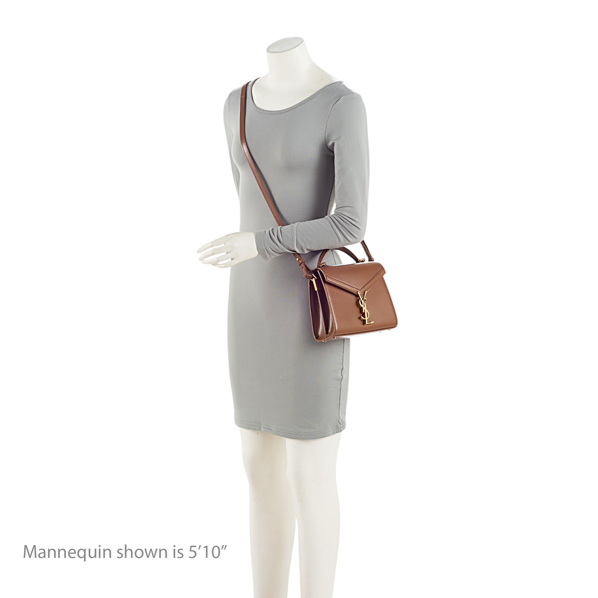 Saint Laurent Grain de Poudre Monogram Cassandra Mini Top Handle