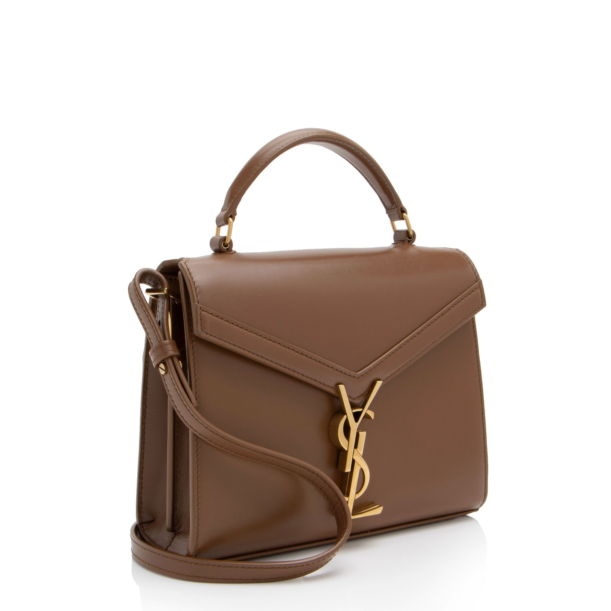 Saint Laurent Grain de Poudre Monogram Cassandra Mini Top Handle