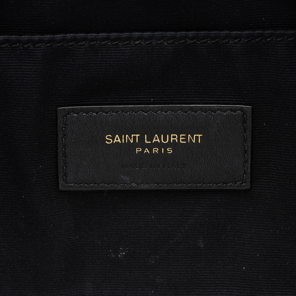 Saint Laurent Grain de Poudre Monogram Cassandre Belt Bag (SHF-Gvv9El)