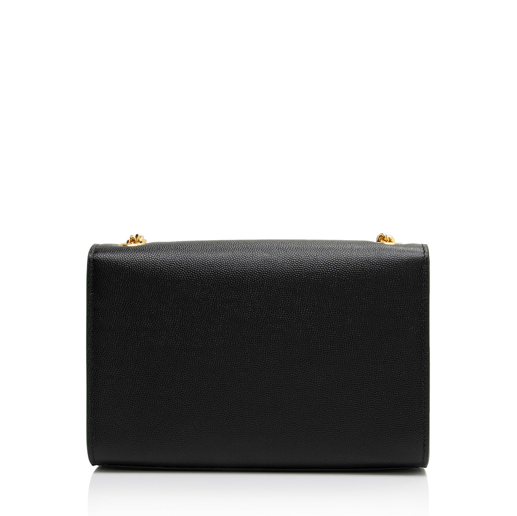 Saint Laurent Grain de Poudre Monogram Kate Chain Small Shoulder Bag (SHF-fpBhFG)