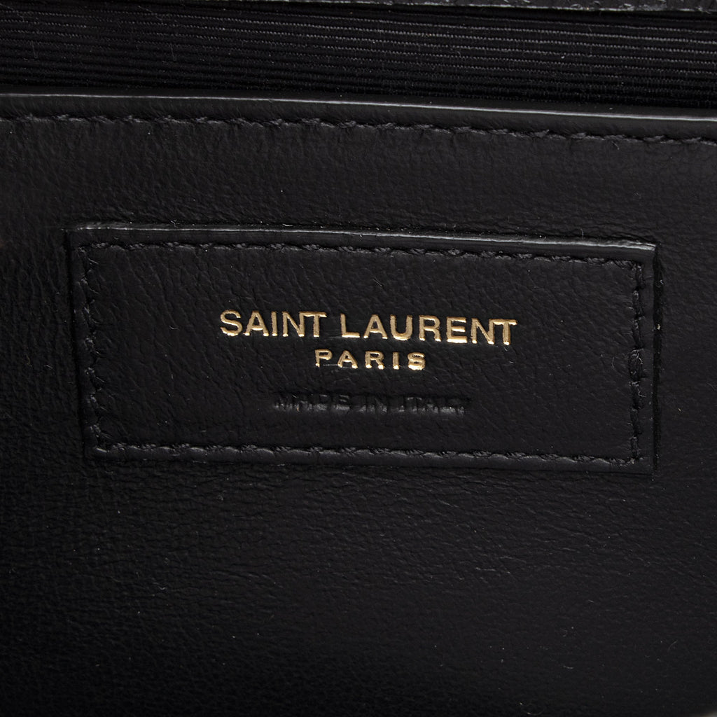 Saint Laurent Grain de Poudre Monogram Kate Chain Small Shoulder Bag (SHF-fpBhFG)