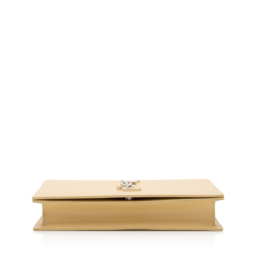 Saint Laurent Grain de Poudre Monogram Kate Clutch (SHF-y0Ya4u)