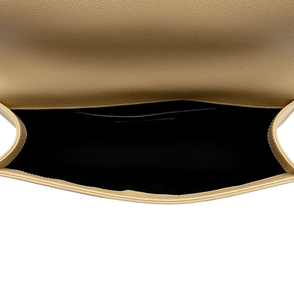 Saint Laurent Grain de Poudre Monogram Kate Clutch (SHF-y0Ya4u)