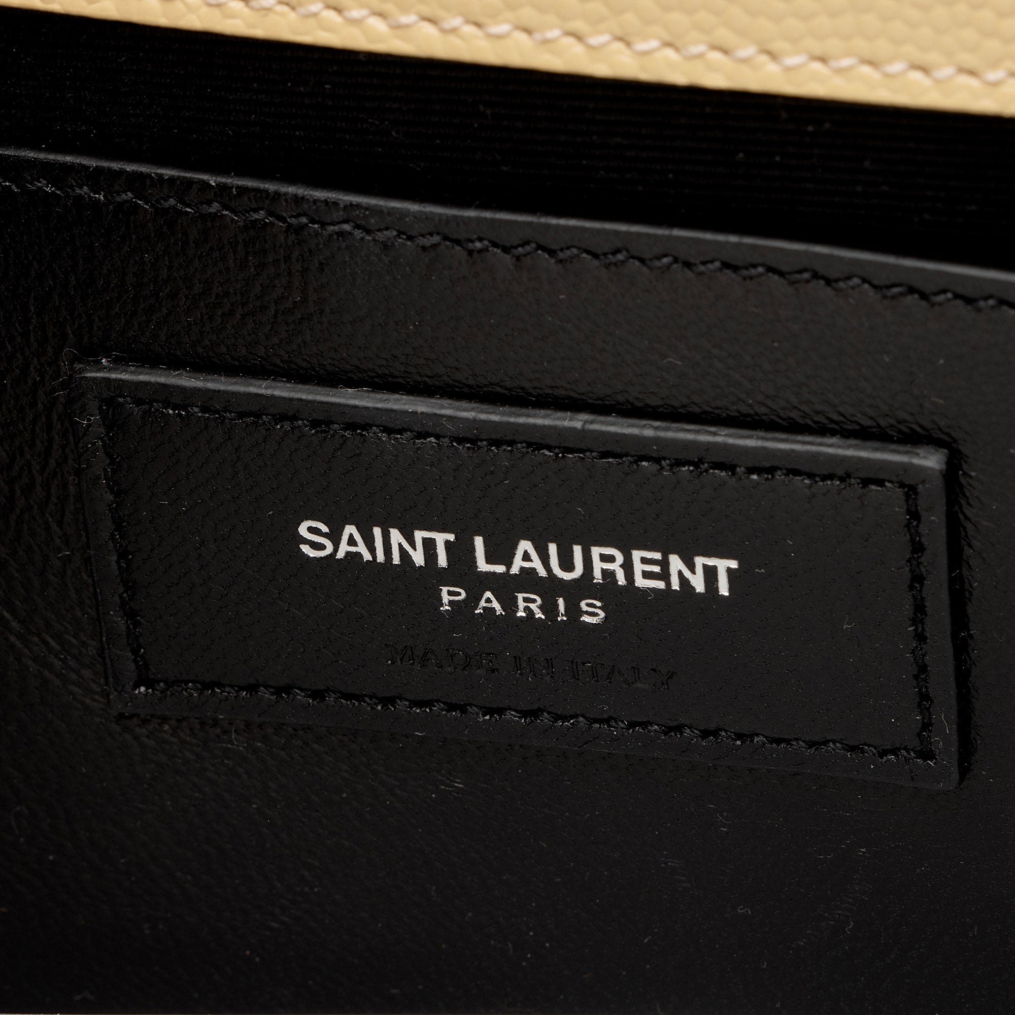Saint Laurent Grain de Poudre Monogram Kate Clutch (SHF-y0Ya4u)
