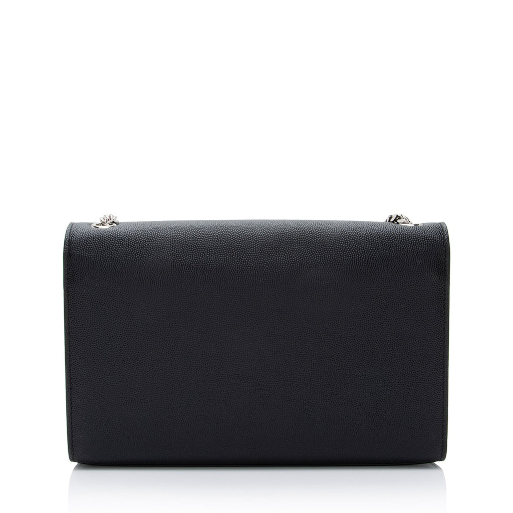 Saint Laurent Grain de Poudre Monogram Kate Medium Shoulder Bag (SHF-uJEVt3)