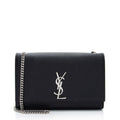 Saint Laurent Grain de Poudre Monogram Kate Medium Shoulder Bag (SHF-uJEVt3)