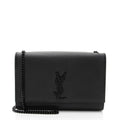 Saint Laurent Grain de Poudre Monogram Kate Medium Shoulder Bag (SHF-hzje5P)