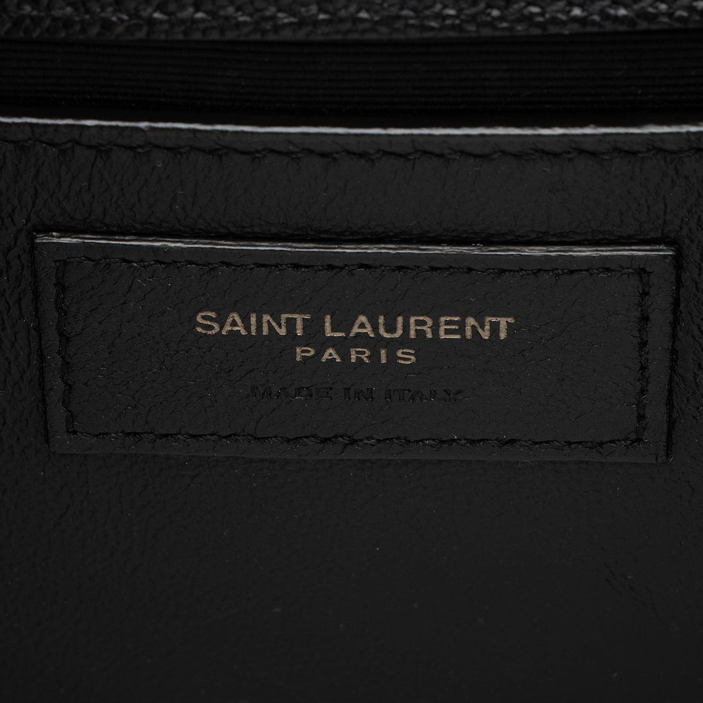 Saint Laurent Grain de Poudre Monogram Kate Medium Shoulder Bag (SHF-hzje5P)