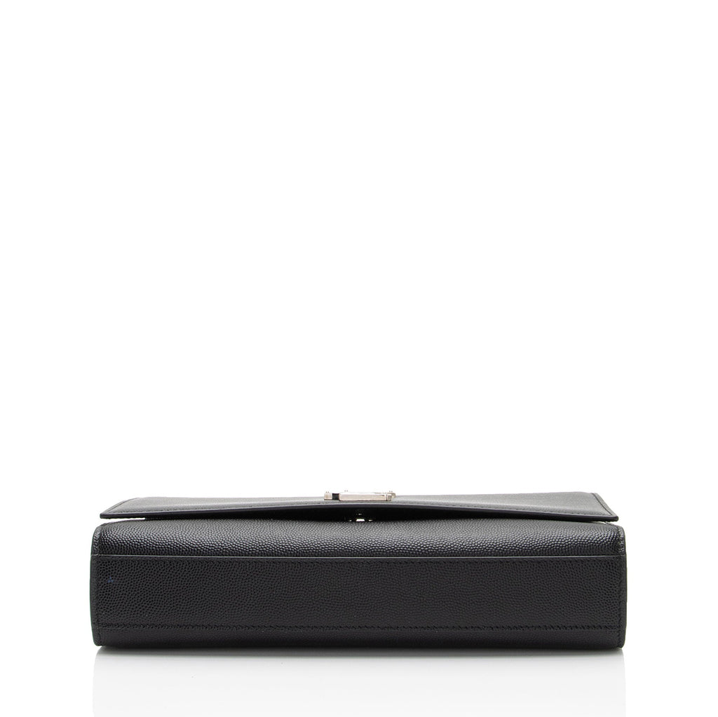 Saint Laurent Grain de Poudre Monogram Kate Medium Shoulder Bag