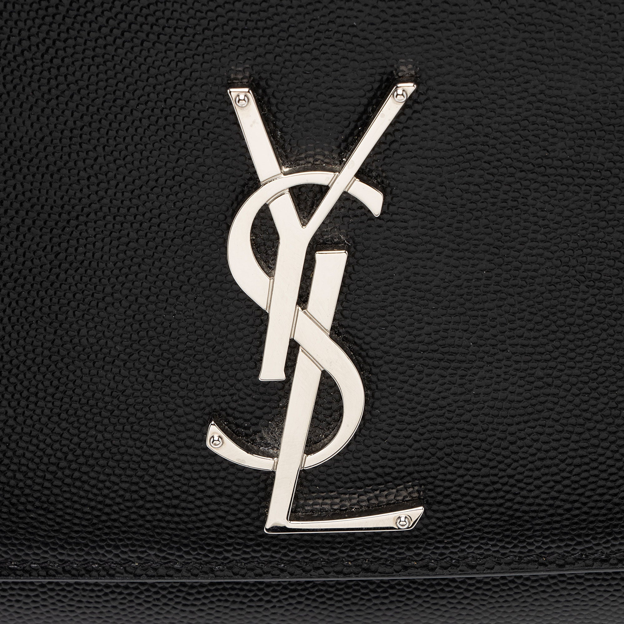 Saint Laurent Grain de Poudre Monogram Kate Medium Shoulder Bag