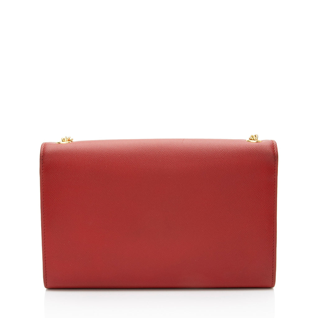 Saint Laurent Grain de Poudre Monogram Kate Medium Shoulder Bag