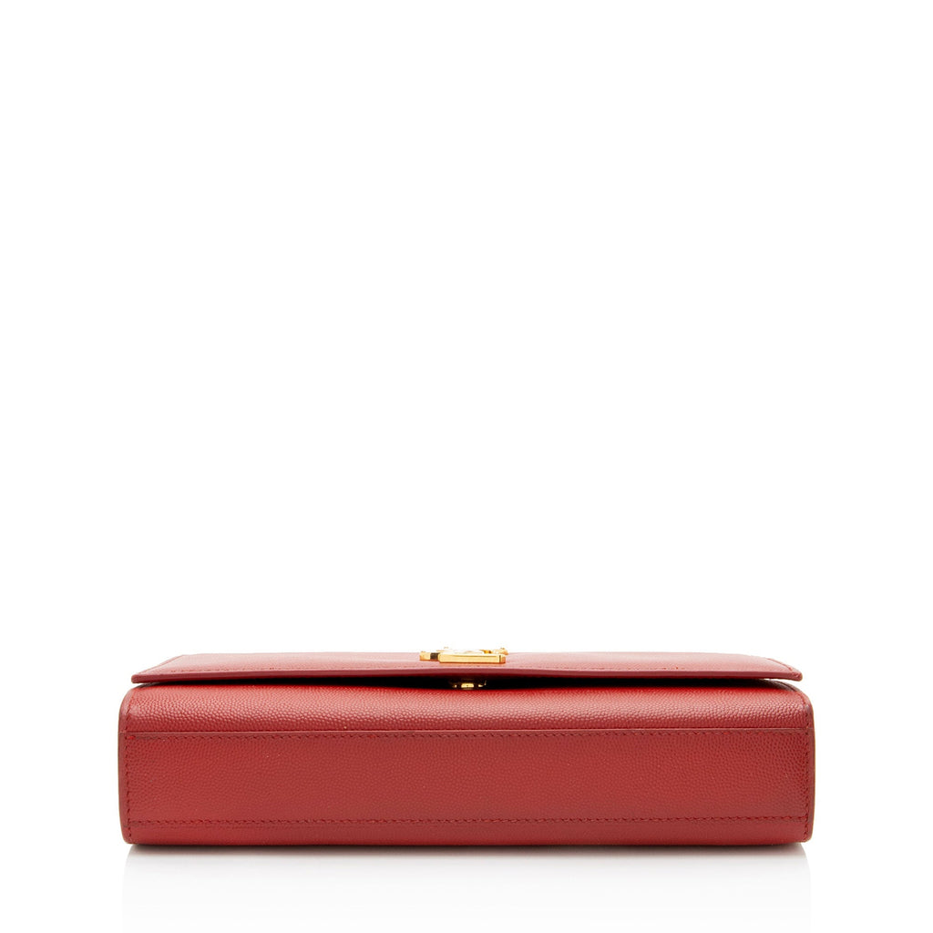 Saint Laurent Grain de Poudre Monogram Kate Medium Shoulder Bag